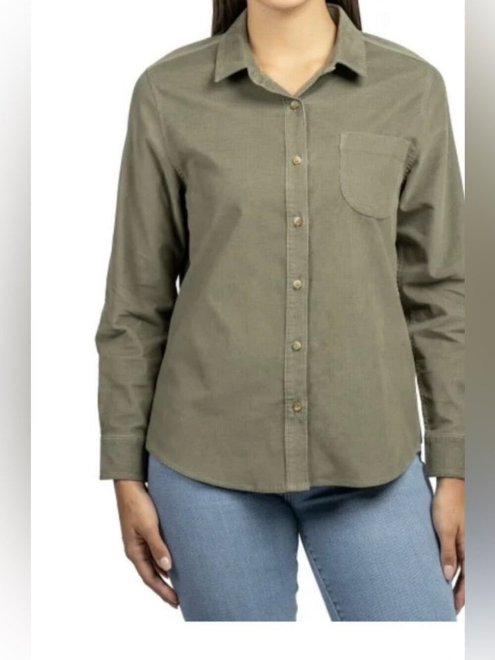 Jachs Girlfriend NY Green OR Red  Mini Corduroy Button Up Shirt M NWT Stretch